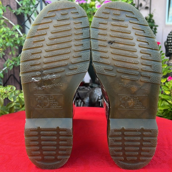 Dr. Martens Holographic Silver Prism Tall 14 Eye Lace Up & Side Zip Boots - Picture 14 of 17